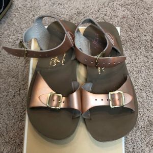 Sun San surfer sandal rose gold